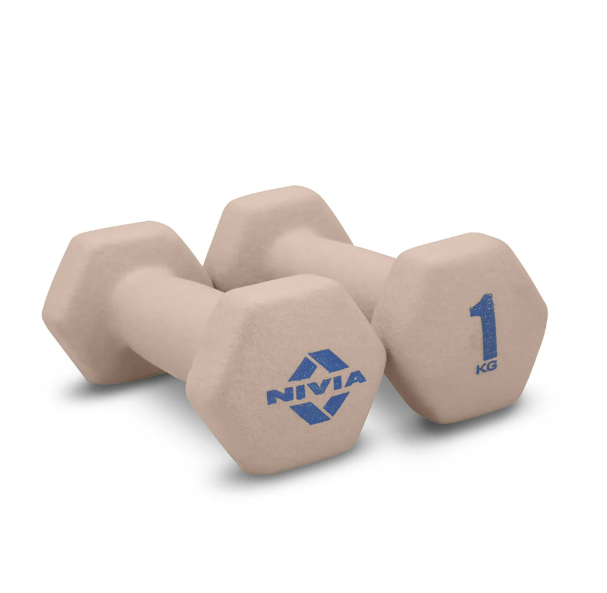 Nivia 9891 Vinyl Dumbbells 1KG